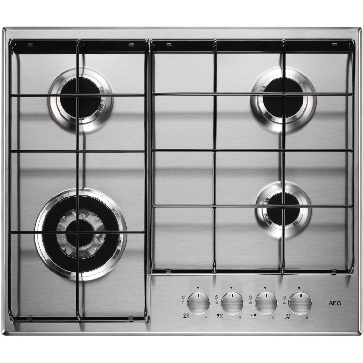 AEG HG644350SM 60cm Four Burner Gas Hob Stainless Steel
