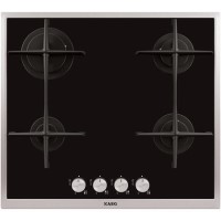 AEG HG694340XB 58cm Four Burner Gas-on-glass Hob With Stainless Steel Frame