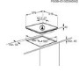 AEG HG694340XB 58cm Four Burner Gas-on-glass Hob With Stainless Steel Frame