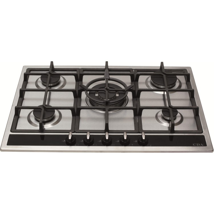 CDA 70cm 5 Burner Gas Hob - Stainless Steel