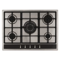 Refurbished CDA HG7351SS 70cm 5 Burner Gas Hob with Wok Burner Stainless Steel