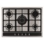 CDA 70cm 5 burner Gas Hob with Wok Burner - Stainless Steel