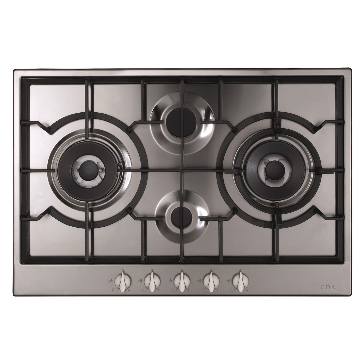 Refurbished CDA HG7501SS 75cm 4 Burner Gas Hob Stainless Steel