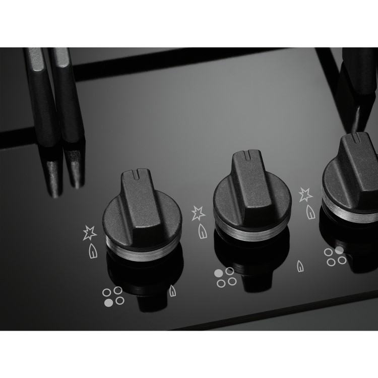 GRADE A2 - AEG HG75SY5451 75cm Five Burner Gas Hob Stainless Steel