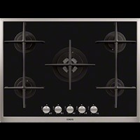 AEG HG795440XB 70cm Five Burner Gas-on-glass Hob With Stainless Steel Frame