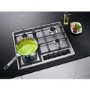 Refurbished AEG HGB64420YM 60cm 4 Burner Gas Hob with Wok Burner Stainless Steel