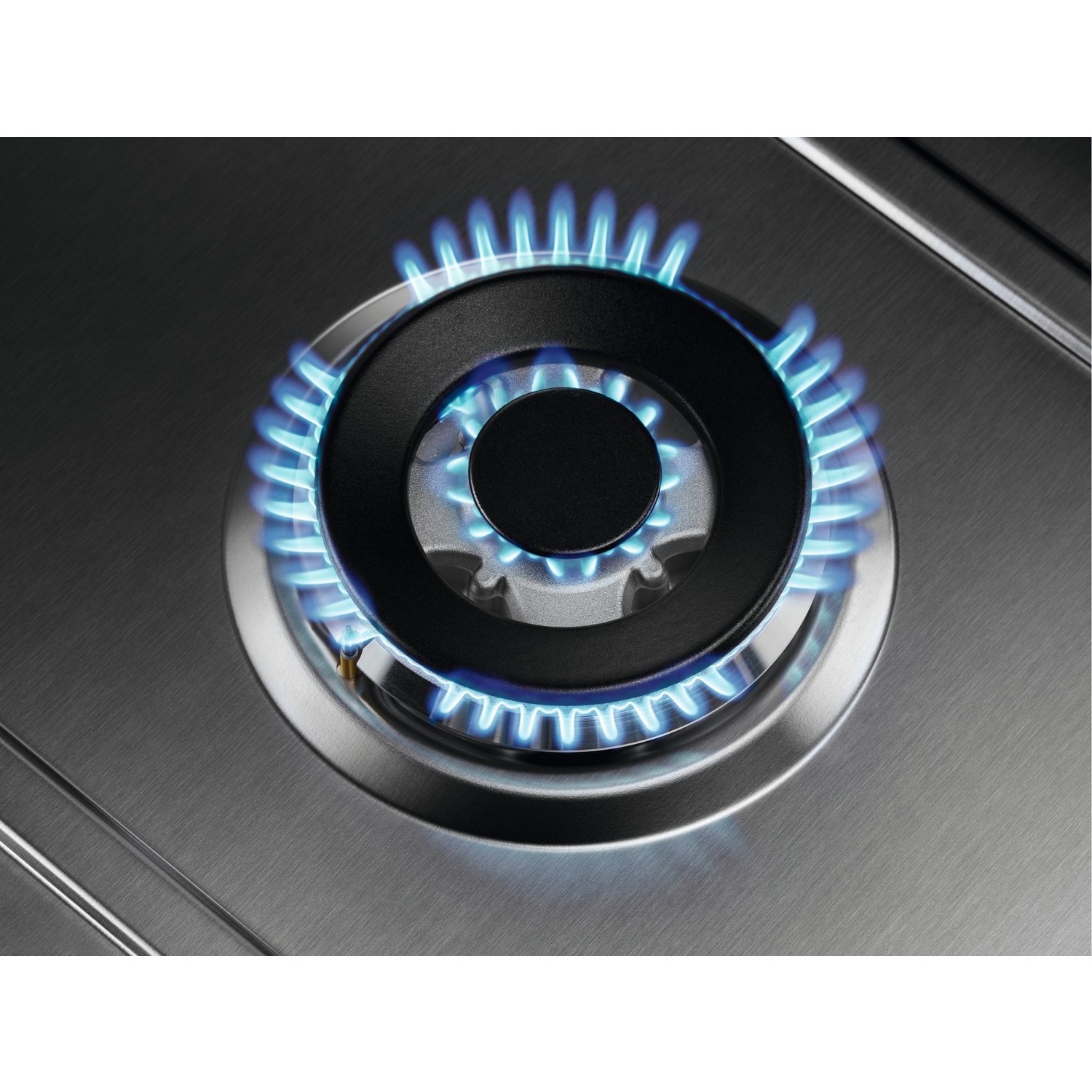Zanussi Series 40 60cm 4 Burner Gas Hob with Wok Burner Stainless Steel ZGNN645X Appliances