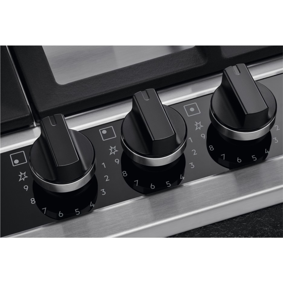 AEG HGB75420YM 75cm Five Burner Gas Hob Stainless Steel Appliances