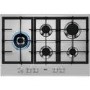 Refurbished AEG HGB75500SM 75cm 5 Burner Gas Hob with Side Wok Burner Stainless Steel