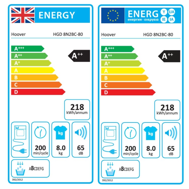 Hoover Ultra 8kg Heat Pump Tumble Dryer - White