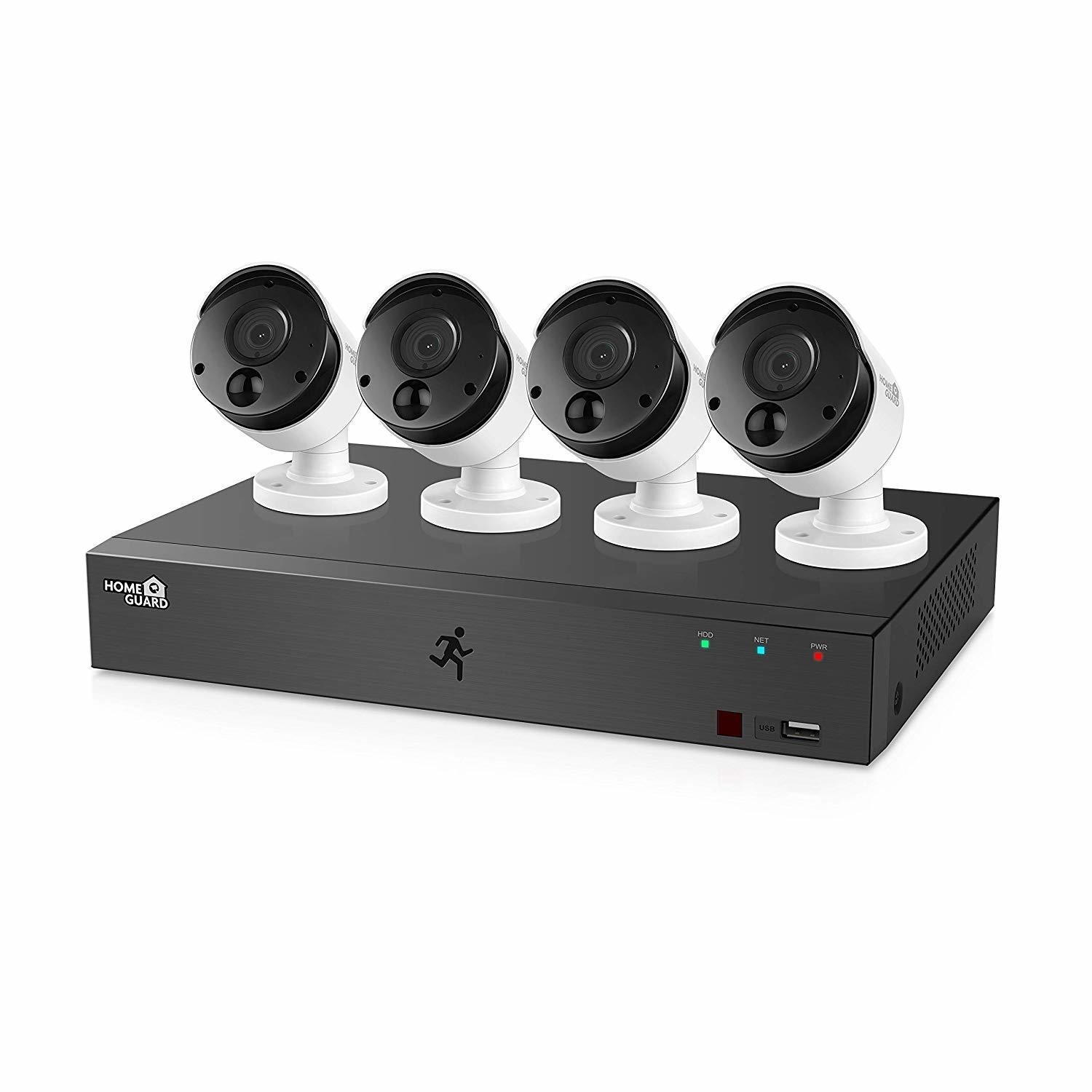 HomeGuard 4 Camera 1080p HD DVR CCTV System - 1TB Hard Drive