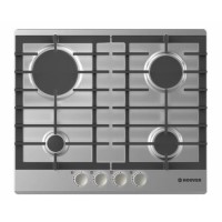 GRADE A3 - Hoover HGH64SCEX 59cm Four Burner Gas Hob Stainless Steel