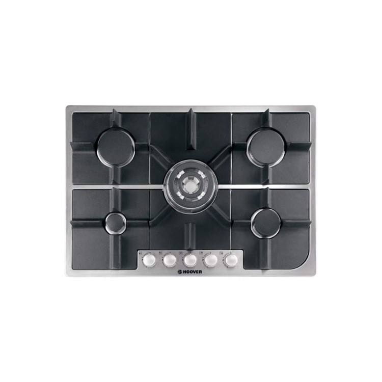 Hoover HGH75SQDX Designer 75cm Gas Hob Stainless Steel