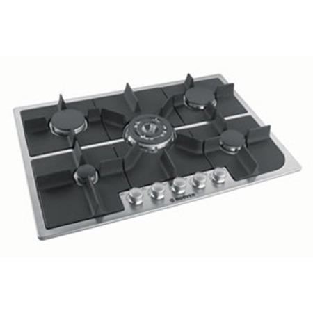 Hoover HGH75SQDX Designer 75cm Gas Hob Stainless Steel