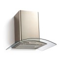 HGM600X/1 Hoover 60cm Curved Glass Chimney Cooker Hood - Stainless Steel