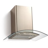GRADE A2 - Hoover HGM610NX 60cm Cooker Hood With Curved Glass Canopy - Stainless Steel