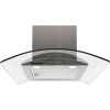 Hoover HGM910NX 90cm Cooker Hood With Curved Glass Canopy - Stainless Steel
