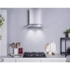 Refurbished Hoover HGM910NX 90cm Cooker Hood With Curved Glass Canopy Stainless Steel