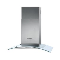 Hoover HGM91X Curved Glass 90cm Chimney Cooker Hood Stainless Steel