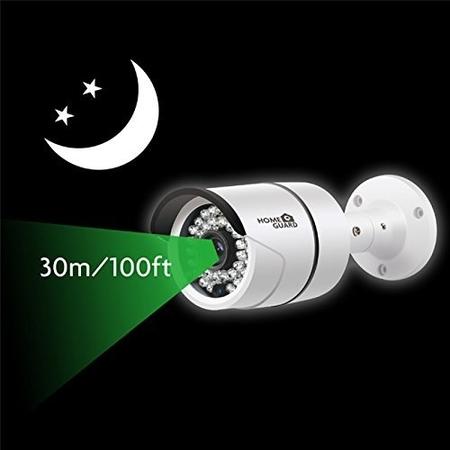 HomeGuard 1080p HD Analogue Bullet Camera with Night Vision - 1 Pack