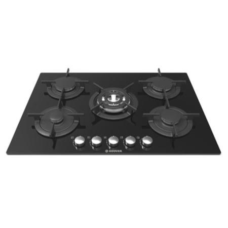 Hoover Candy HGV75SQCB 75cm Five Burner Gas-on-glass Hob Black