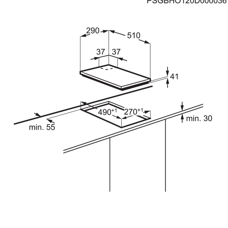 AEG 30cm 2 Zone Domino Induction Hob