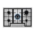 HGX75400SM AEG 3000 Series 75cm 5 Burner Gas Hob with Wok Burner - Stainless Steel