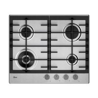 Hoover 60cm 4 Burner Gas Hob - Stainless Steel