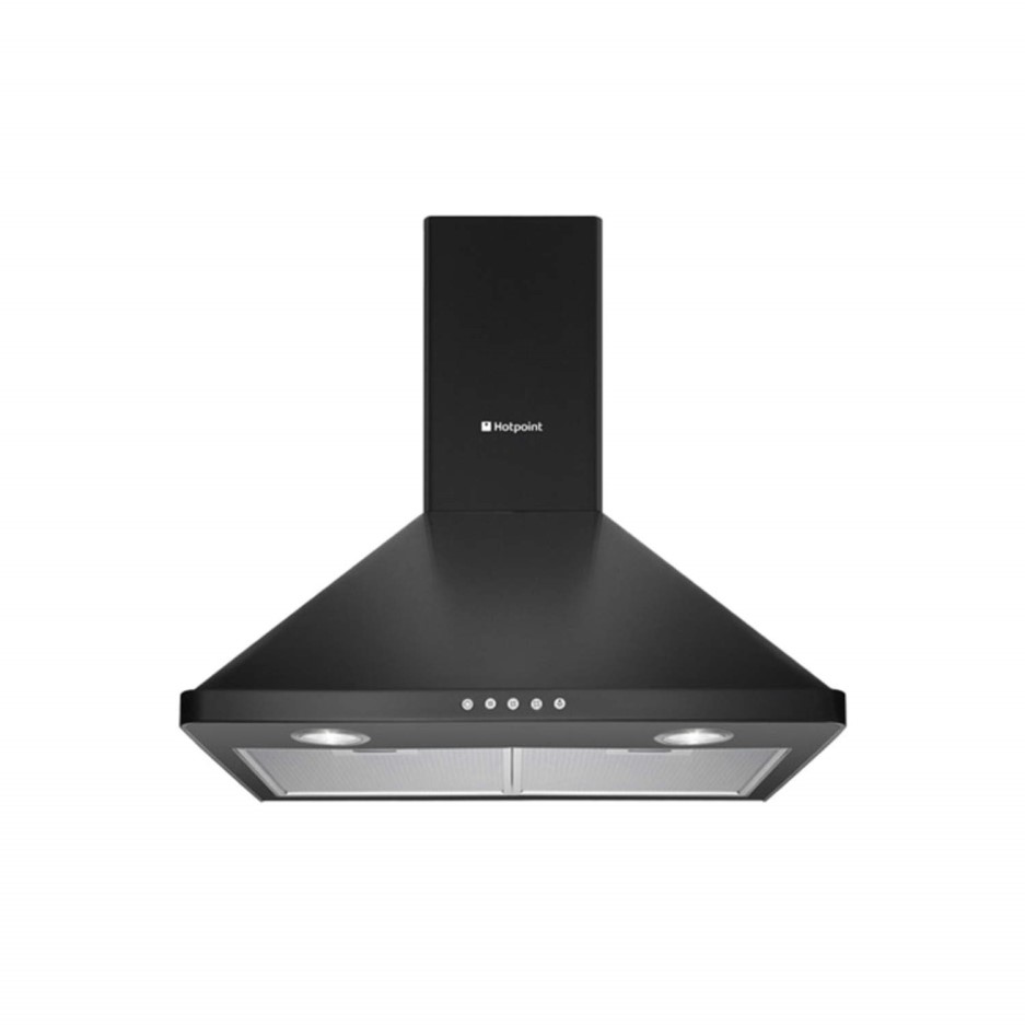 Hotpoint HHP65CMBK Classic 60cm Chimney Cooker Hood Black Appliances