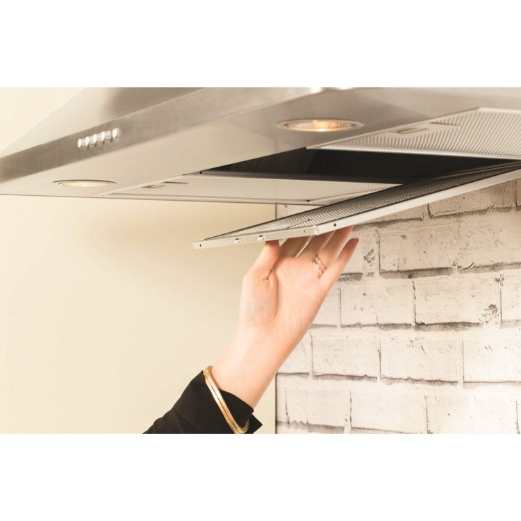 Hotpoint HHP95CM Classic 90cm Chimney Cooker Hood Stainless Steel