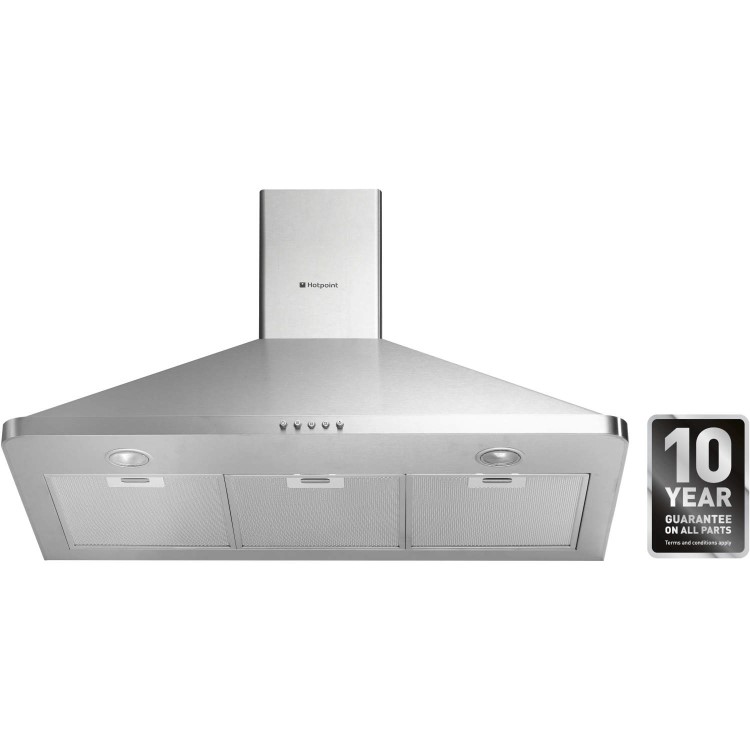 Hotpoint HHP95CM Classic 90cm Chimney Cooker Hood Stainless Steel