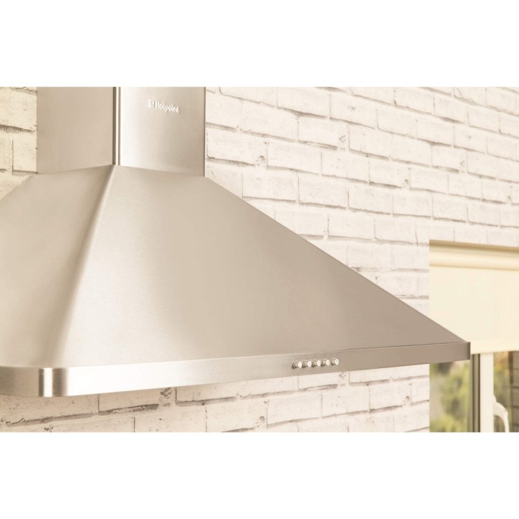 Hotpoint HHP95CM Classic 90cm Chimney Cooker Hood Stainless Steel