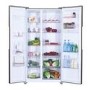 Hoover 532 Litre Side-By-Side American Fridge Freezer - Stainless Steel
