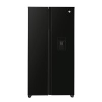 Hoover 532 Litre Side-By-Side American Fridge Freezer With Water Dispenser - Black