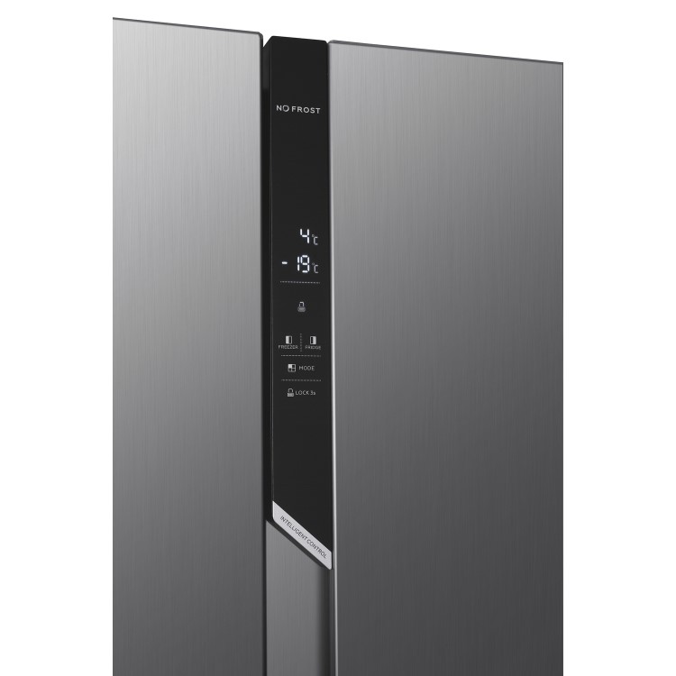 Hoover 532 Litre Side-By-Side American Fridge Freezer - Silver