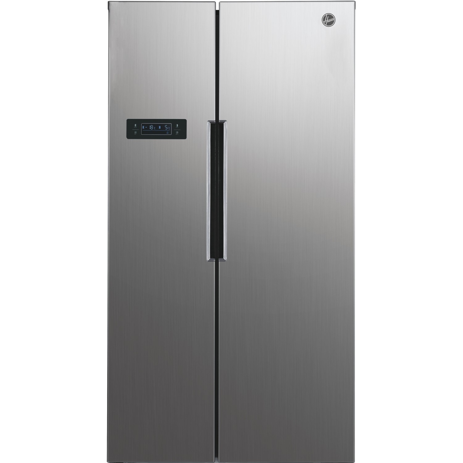 Hoover 521 Litre American Fridge Freezer - Stainless steel