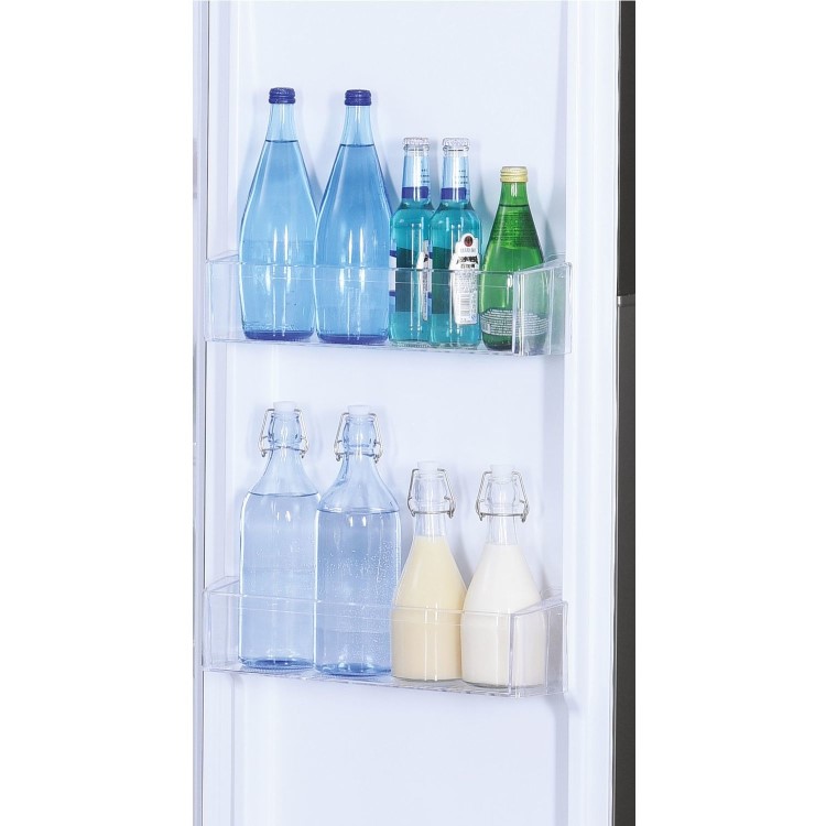 Hoover 521 Litre Side-By-Side American Fridge Freezer - Stainless steel
