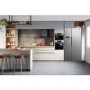 Hoover 521 Litre Side-By-Side American Fridge Freezer - Stainless steel