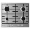Hoover HHW6BRMX 60cm Four Burner Gas Hob With Enamelled Pan Stands - Stainless Steel