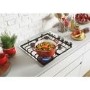 Hoover 60cm 4 Burner Gas Hob - Silver