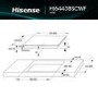 GRADE A2 - Hisense 60cm 4 Zone Induction Hob with Area Flex