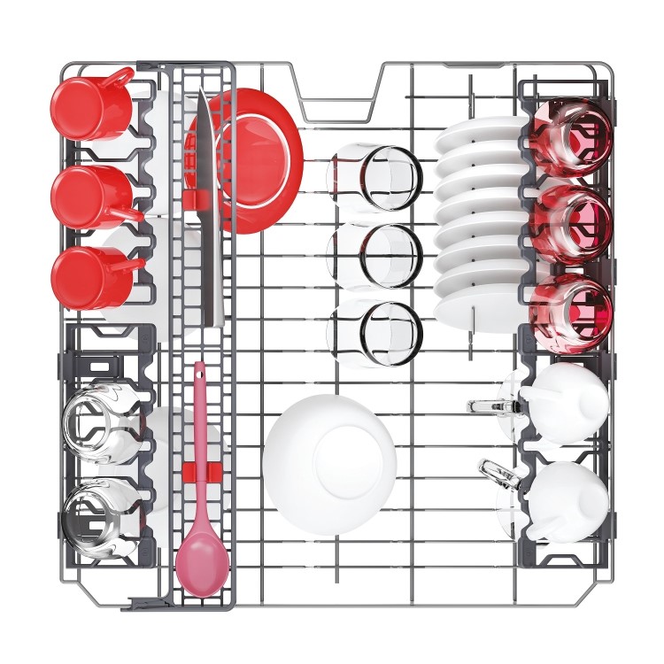 Hoover H-Dish 300 Integrated Dishwasher - Silver control panel