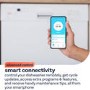 Hoover H-DISH 500 Integrated Dishwasher - Smart Wi-Fi, C-Rated, Black and Silver control panel