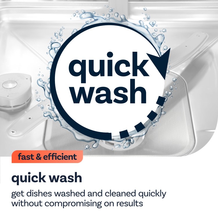Hoover H-DISH 500 Integrated Dishwasher - Smart Wi-Fi, C-Rated, Black and Silver control panel