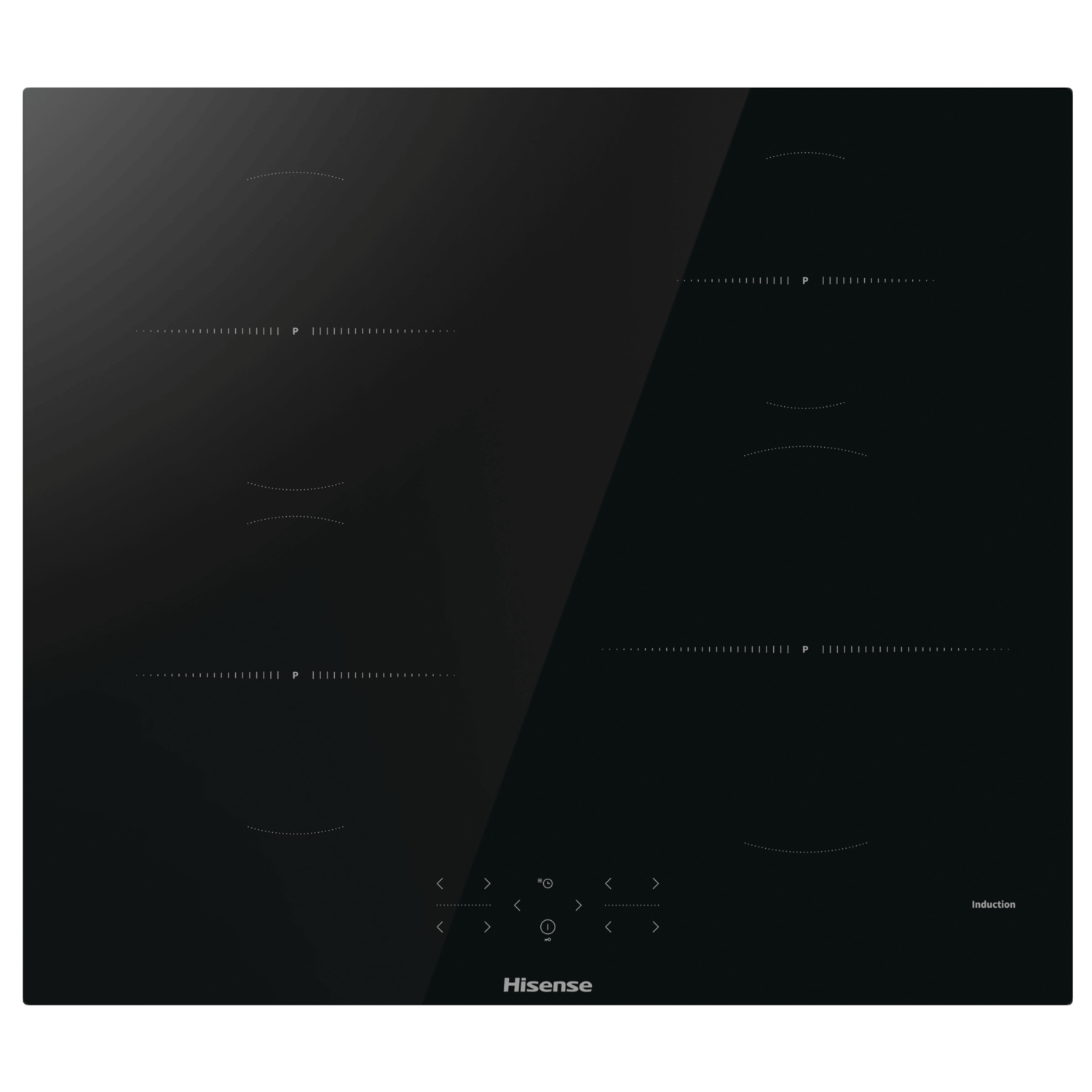 Hisense HI6401BSC 60cm 4 Zone Induction Hob with Rapid Boil - Black