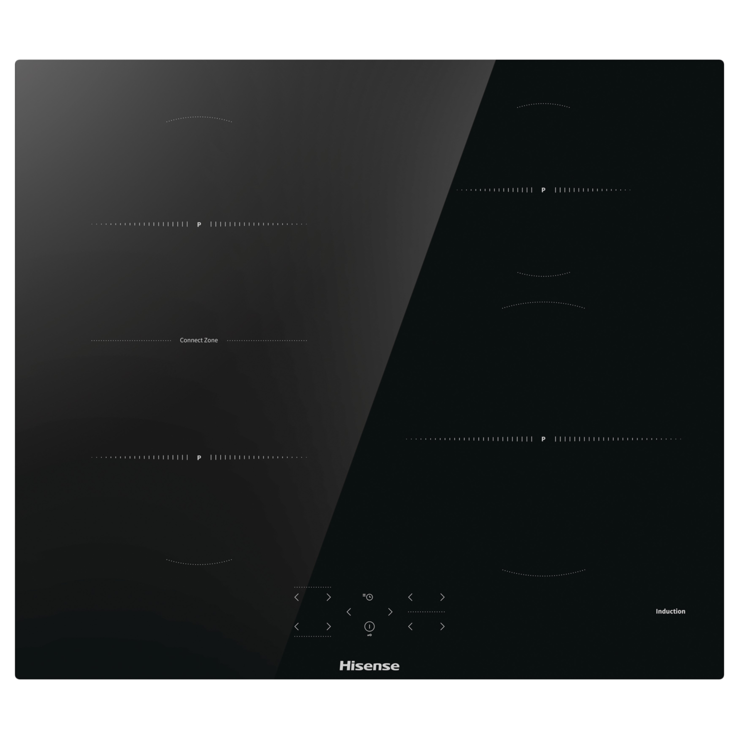 Hisense HI6421BSC 60cm 4 Zone Induction Hob with Bridge Zone - Black