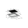 Refurbished Hoover HI642BCB 60cm 4 Zone Induction Hob