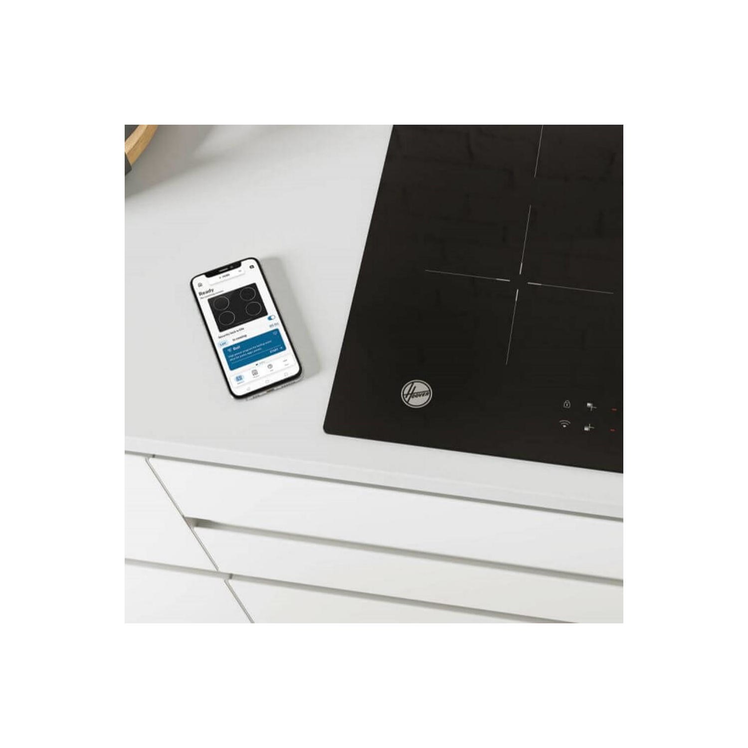 Hoover HI642CTTWIFI 4 Zone Induction Hob Black Appliances Direct