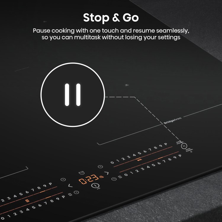 Hisense 60cm 4 Zone Induction Hob with Area Flex
