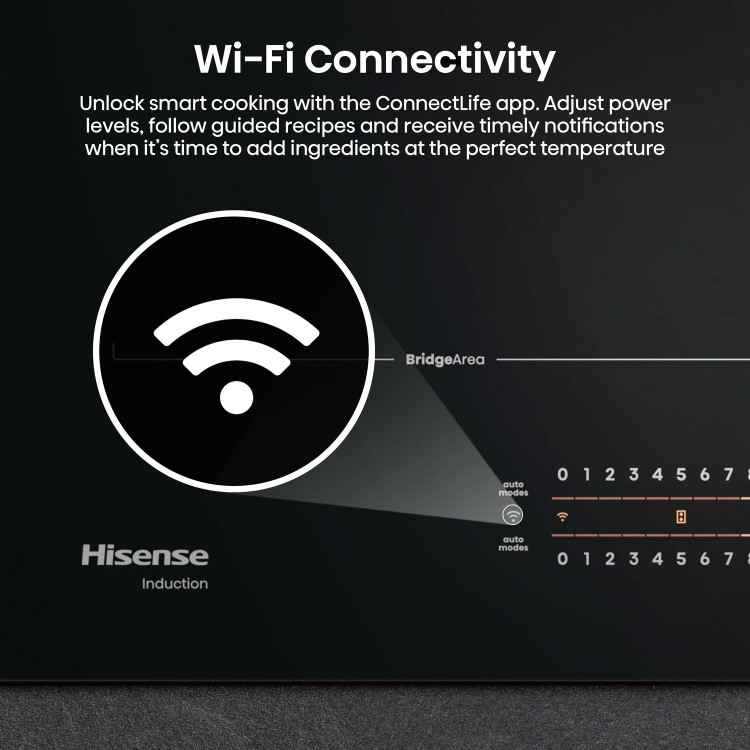 Hisense 60cm 4 Zone Induction Hob with Area Flex